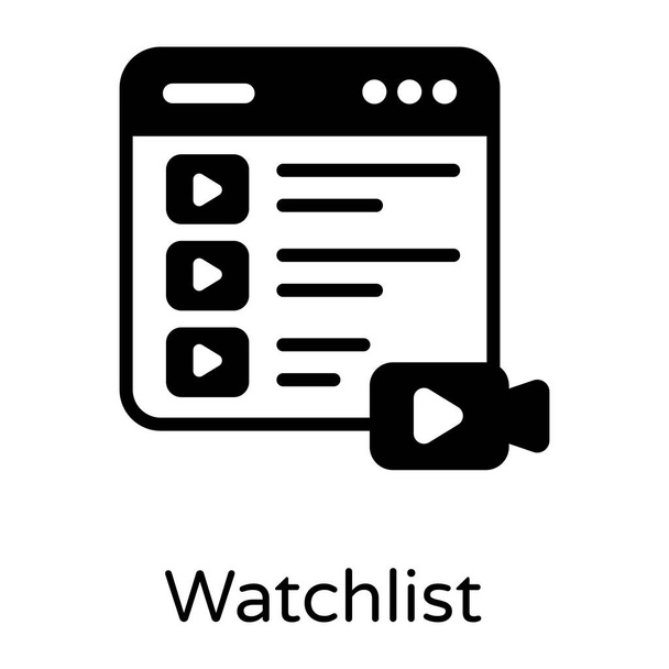 video chat flat icon - Wektor, obraz