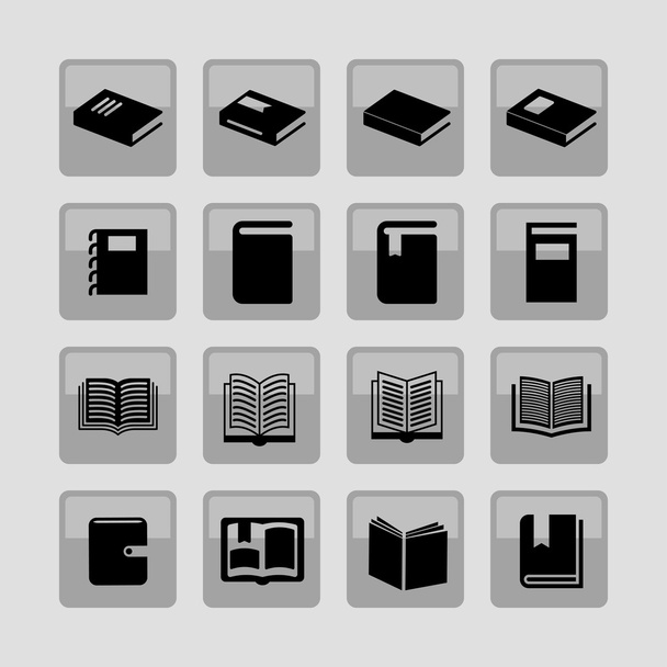 book icons - Vector, Image