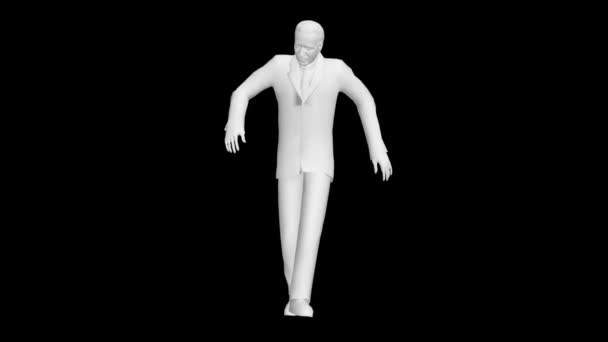 Dansende president. 3D-animatie. Super realistische dans. - Video