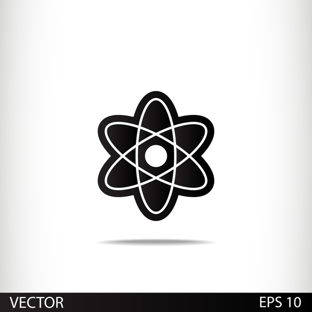 Abstract physics science model icon - Vector, Image