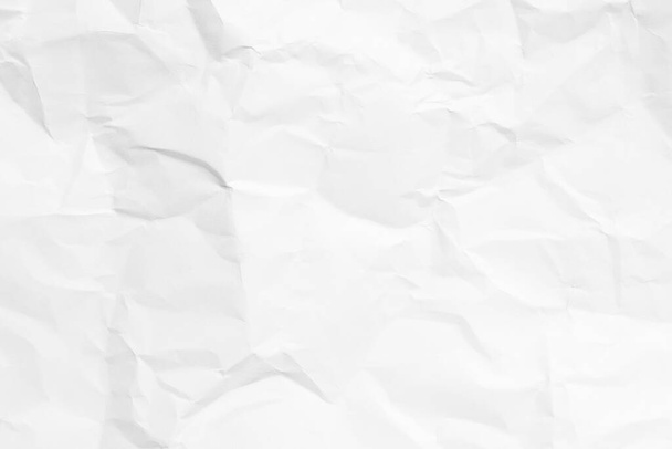 Grunge τσαλακωμένο λευκό χρώμα κενό χαρτί υφή φόντο - Φωτογραφία, εικόνα
