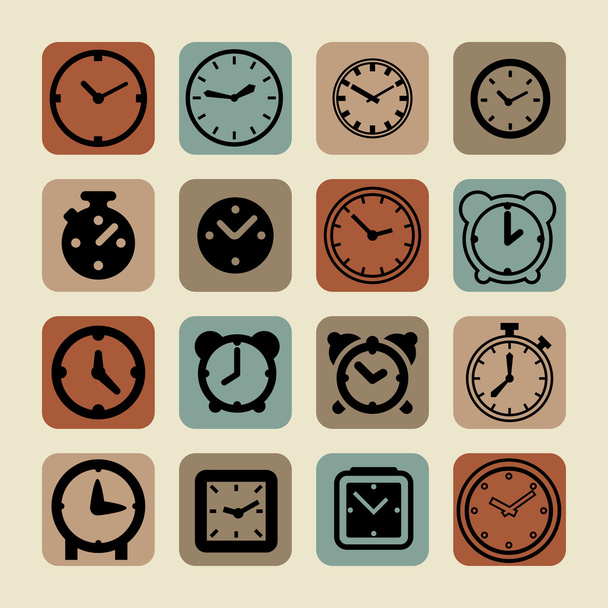 clock icons - Vector, afbeelding