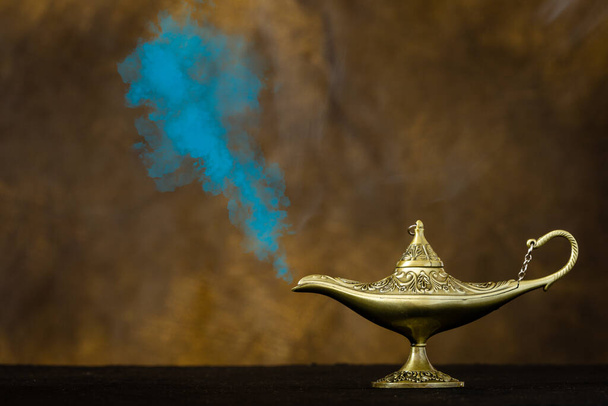 Wish lamp, the lamp from which the genie emerges - Photo, Image