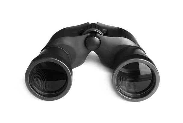 Modern binoculars isolated on white. Optical instrument - Foto, Bild