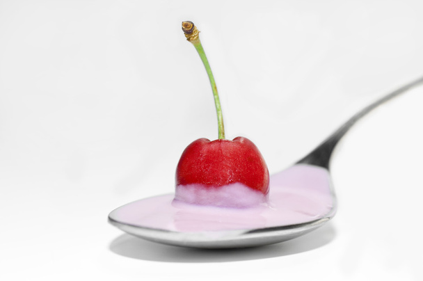 cherry jogurt - Fotografie, Obrázek