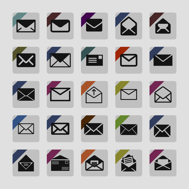 Mail icons - ベクター画像