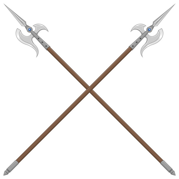 Halberd vector design, weapon used in the middle ages - Vector, Image