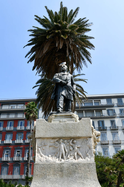 Sculpture dedicated to the Italian politician and patriot Giovanni Nicotera in Piazza Vittoria in Naples, Italy - Photo, Image