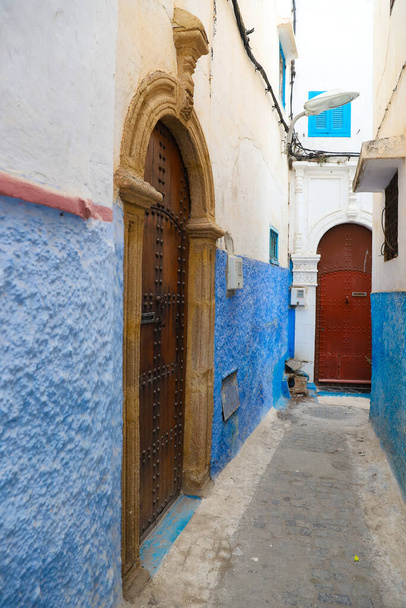 Ulica w Kasbahu Udai w Rabacie, Maroko - Zdjęcie, obraz