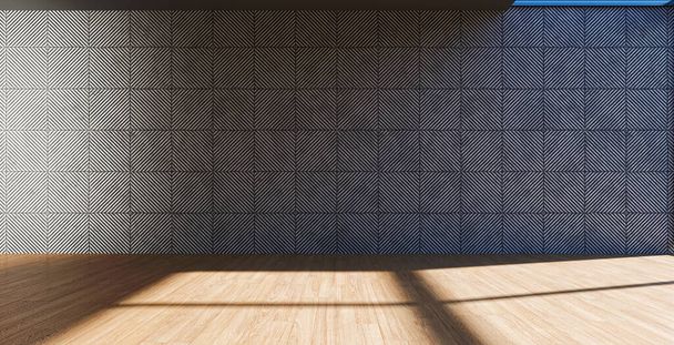 Ilustración 3D renderizado grandes interiores luminosos modernos de lujo Sala de estar maqueta ordenador imagen generada digitalmente - Foto, Imagen
