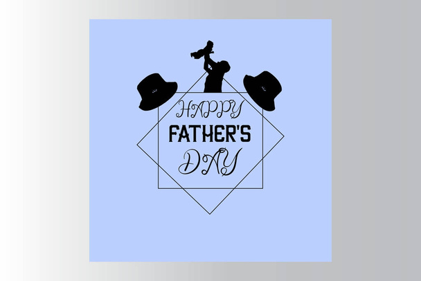 happy fathers day vector template - Photo, Image