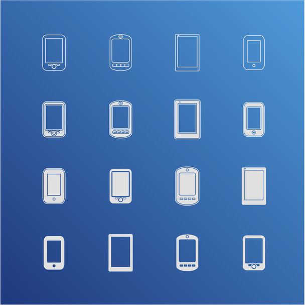 Smartphone-Ikonen - Vektor, Bild