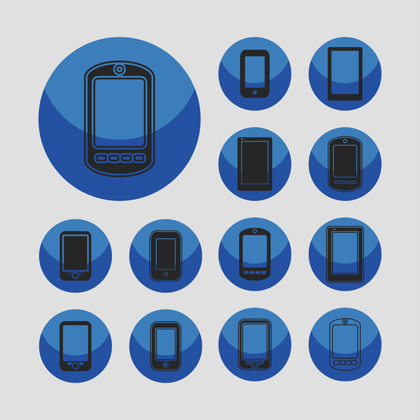 smartphone icons - Vector, Image