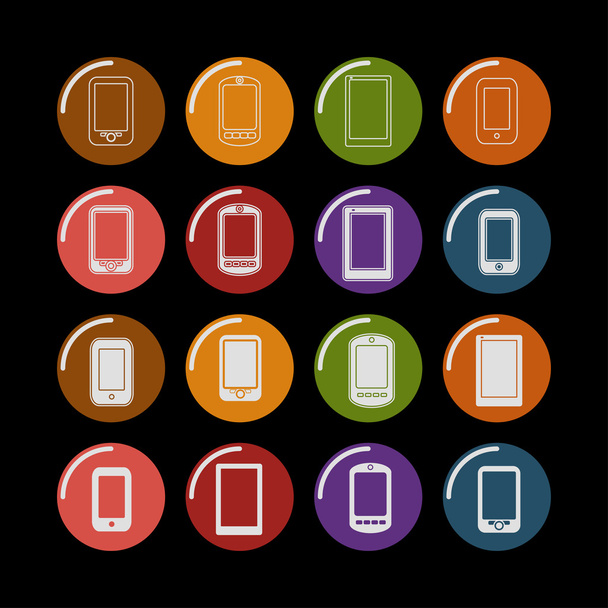 Iconos de Smartphone
 - Vector, Imagen