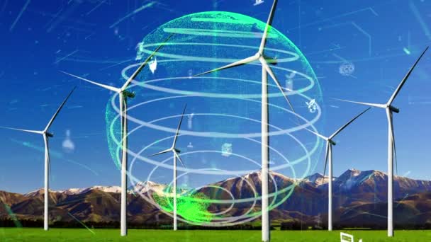 Ympäristönsuojeluteknologia ja uusiutuvista luonnonvaroista saatavalla puhtaalla energialla ja sähköllä lähestyttävä globaali kestävä ESG - Materiaali, video