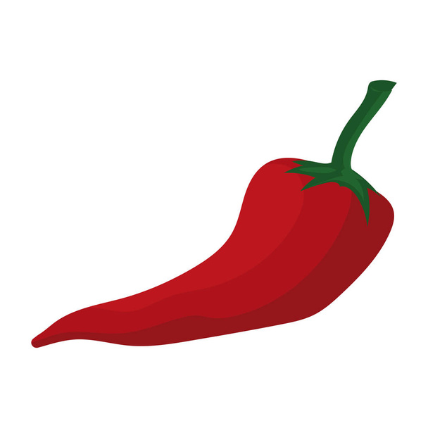 healthy red pepper over white - Вектор, зображення