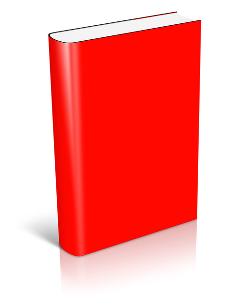 üres piros könyvborító - Fotó, kép