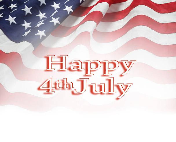 Bandiera americana. Buon 4 luglio Giorno dell'Indipendenza - Foto, immagini
