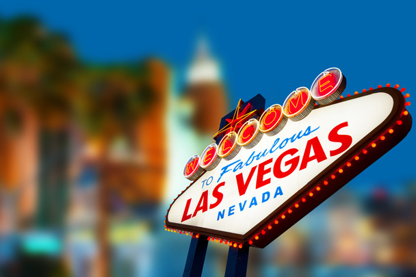 Witamy w Las Vegas znak - Zdjęcie, obraz