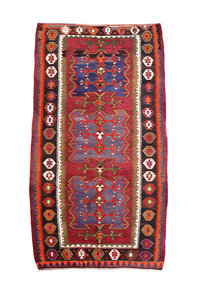 lana tejida antigua alfombra turca antigua - Foto, Imagen