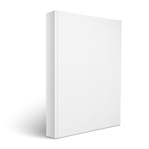 Plantilla de libro de tapa blanda vertical en blanco
. - Vector, Imagen