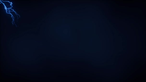 Rayo azul con fondo oscuro, representación 3d. - Imágenes, Vídeo
