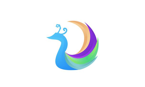 stock vector abstract swan logo vector icon template - Vettoriali, immagini