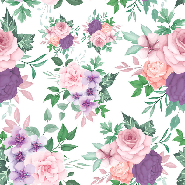Belle conception de motif floral sans couture - Vecteur, image