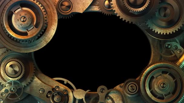The Frame Mechanism In The Style Of Steampunk - Footage, Video