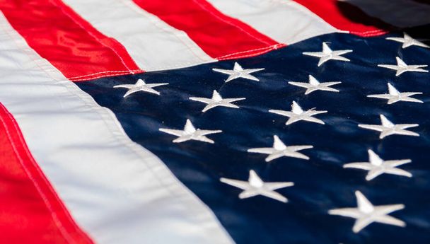 fragments reconnaissables du drapeau américain pour l'arrière-plan - Photo, image