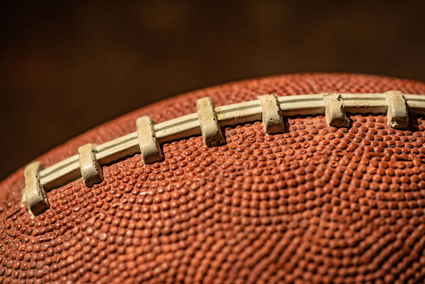 Futebol americano bola textura como fundo - Foto, Imagem
