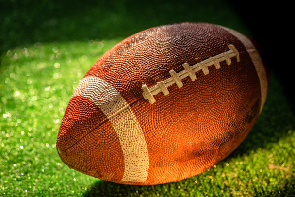 American football texture palla come sfondo - Foto, immagini
