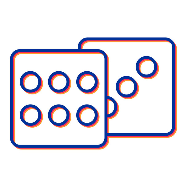 illustrazione vettoriale dell'icona dei chip del casinò - Vettoriali, immagini