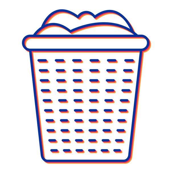 panier à linge, illustration vectorielle alimentaire - Vecteur, image