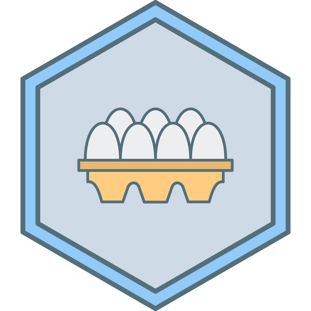 eieren Ikoon, vectorillustratie - Vector, afbeelding