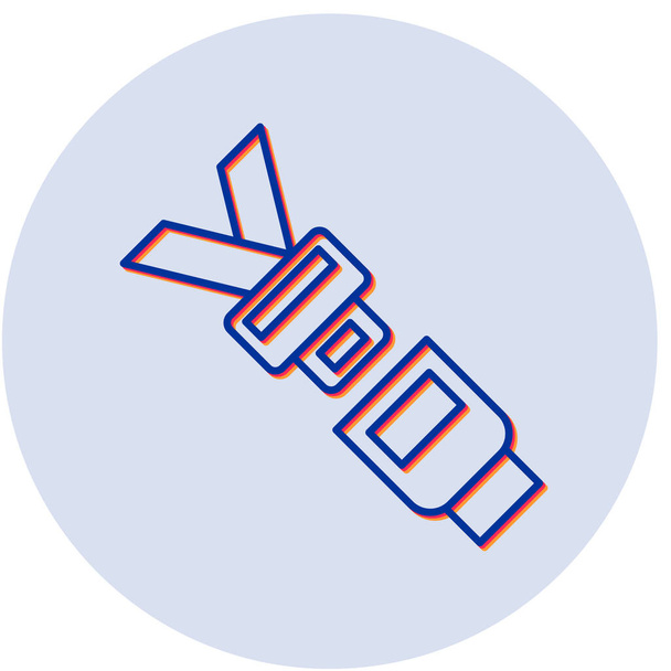 vector illustration of seat belt icon - Vecteur, image