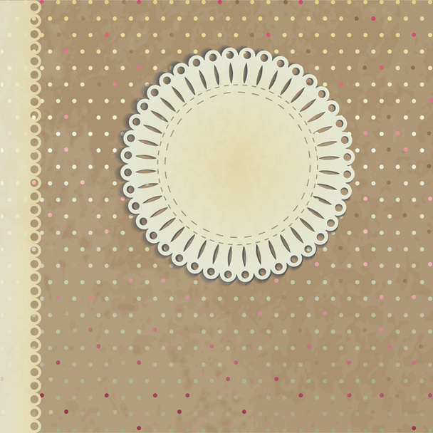 Blank lacy paper note - Vector, Image