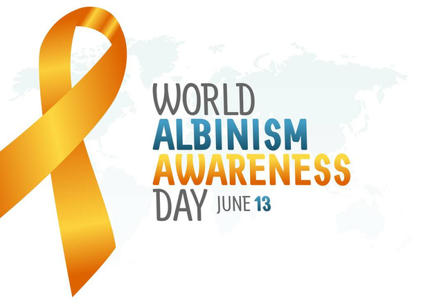 διανυσματικά γραφικά του κόσμου albinism ημέρα ευαισθητοποίησης καλό για τον κόσμο albinism γιορτή ημέρα ευαισθητοποίησης. επίπεδο σχέδιο. flyer design.επίπεδη απεικόνιση. - Διάνυσμα, εικόνα
