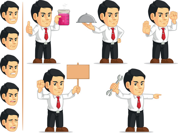 Office Worker Customizable Mascot 8 - Vector, Image