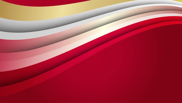 Abstract red business presentation background. Modern red abstract rectangle box lines background for presentation design, banner, brochure, and business card. Vector illustration - Vector, Image