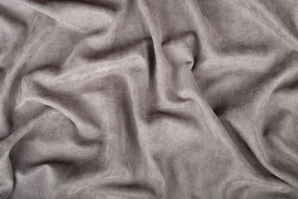 texture di tessuto grigio, foglio astratto sullo sfondo del letto... - Foto, immagini