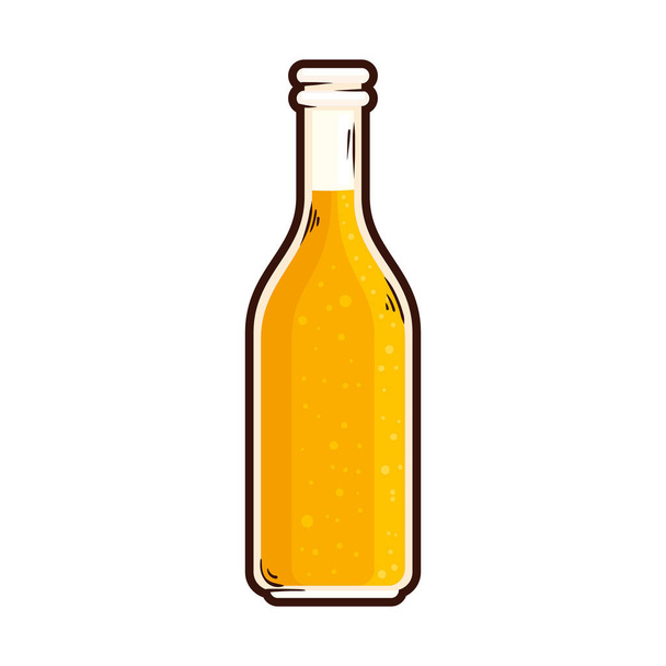 pivo pít láhev izolované ikony - Vektor, obrázek
