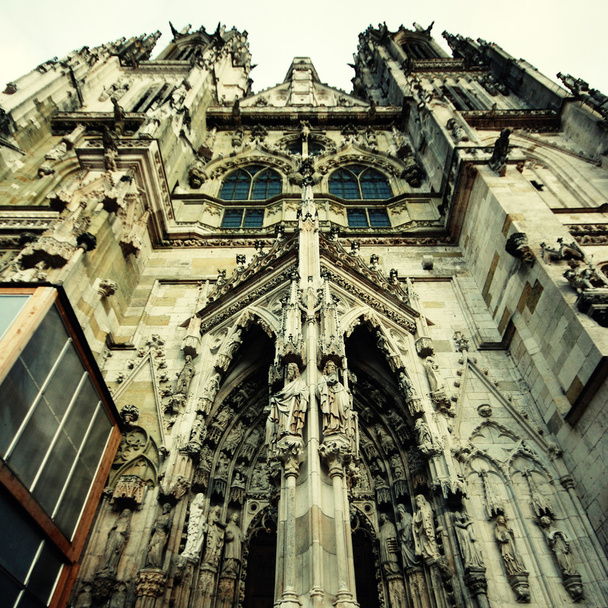 Gothic medieval St. Peter Cathedral  (Regensburg, Germany). - Foto, afbeelding