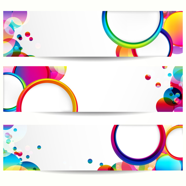 Abstract banner with forms of empty frames. - ベクター画像