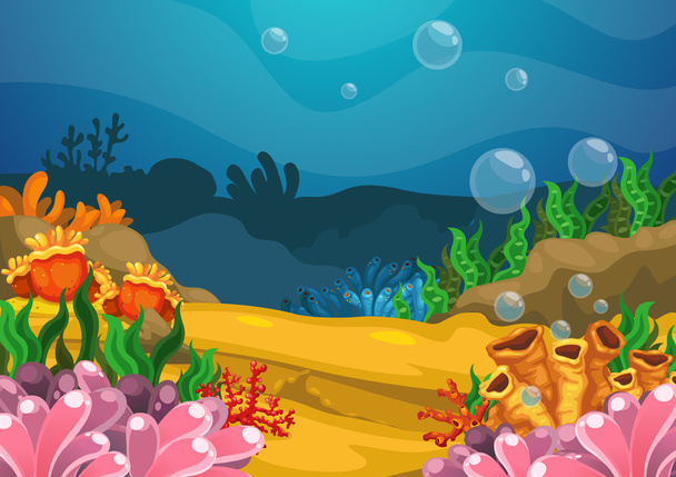 under the sea background vector - Vector, Image