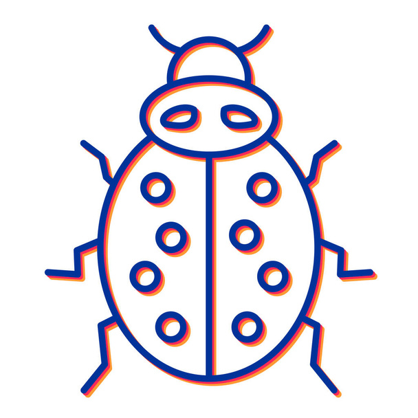 ladybug icon vector illustration - Vector, Image