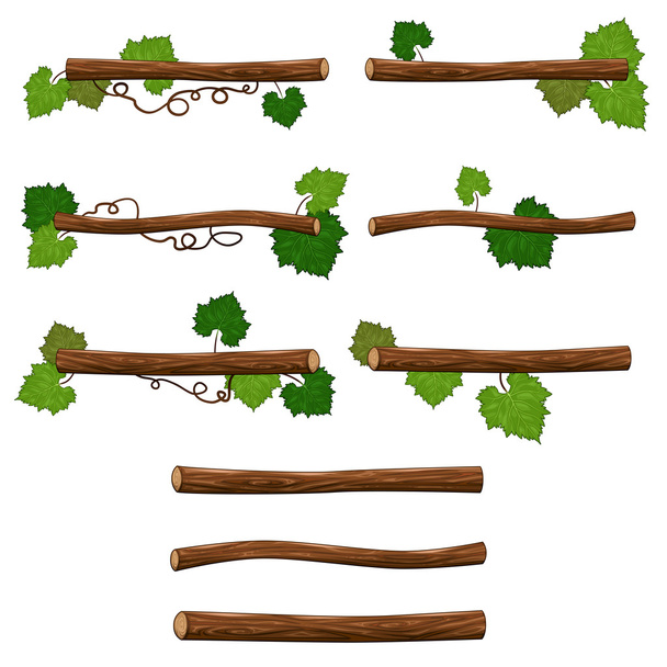 Set of branches. - Vector, Image
