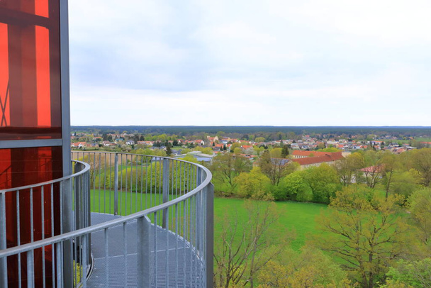 Arial Photo of the landscape in Germany in Joachimsthal, Brandenburg (a Biorama-Projekt toronyból)) - Fotó, kép