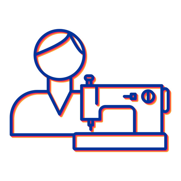 Máquina de coser icono vector ilustración
 - Vector, Imagen