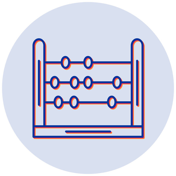 abacus. ícone web ilustração simples - Vetor, Imagem